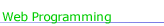 Web Programming